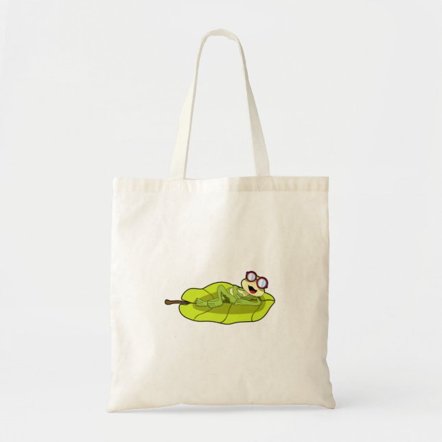 Tote Bag Grenouille avec lunettes de soleil (Devant)