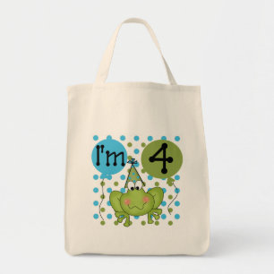Tote Bag Grenouille bleue 4e anniversaire Tshirts et cadeau