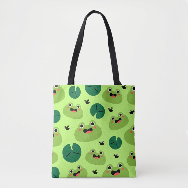 Tote Bag Grenouille drôle (Devant)