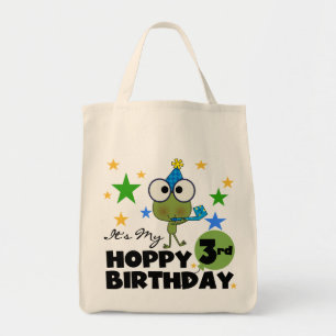 Tote Bag Grenouille-Hoppy 3e Anniversaire Tshirts et cadeau
