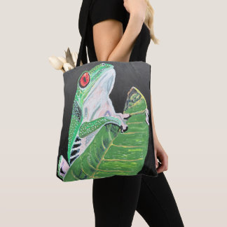 Tote Bag Grenouille sur feuille