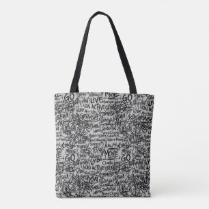 Tote Bag Gribouillage Grunge Urbain