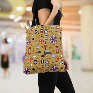 Tote Bag Gribouillages de Londres