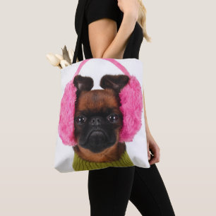 Tote Bag Griffon de Bruxelles avec les bouche-oreilles