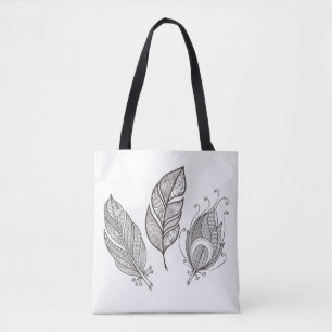Tote Bag Griffonnage complexe 2 de plume
