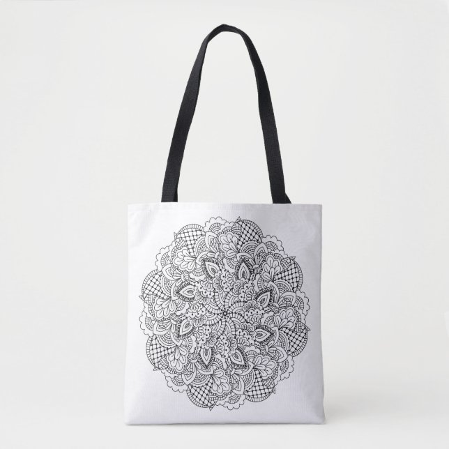 Tote Bag Griffonnage rond 2 (Devant)