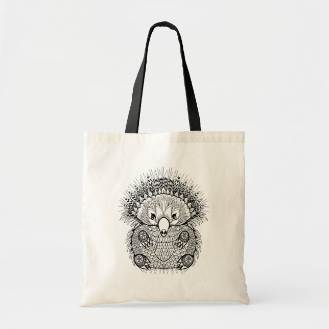 Tote Bag Griffonnage tiré par la main d'Echidna (Devant)