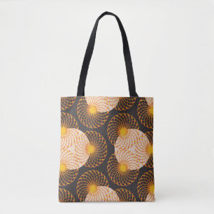 Tote Bag grille de tracteur floral graphique sans couture m