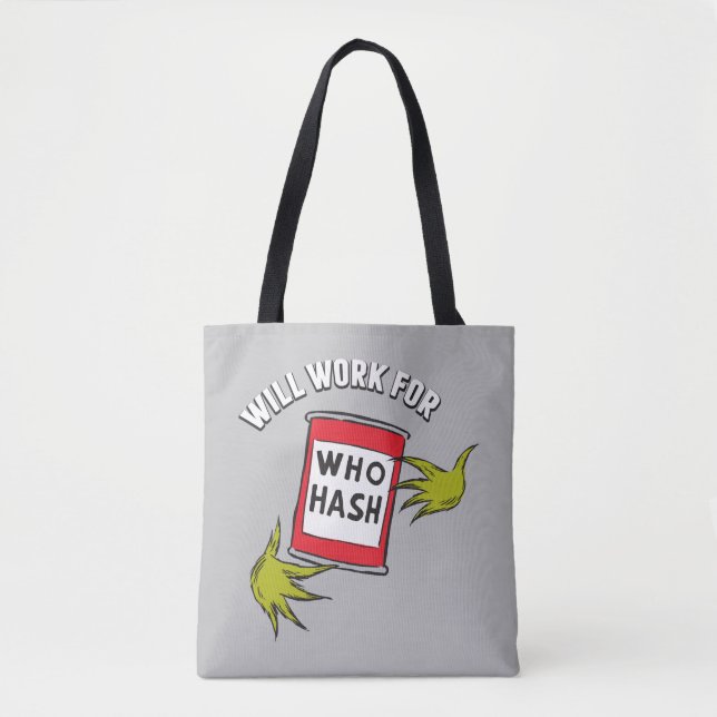Tote Bag Grinch Classique | Travaillera pour Qui Hachis Cit (Devant)