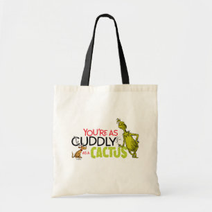 Tote Bag Grinch Tu es aussi câlin qu'un cactus