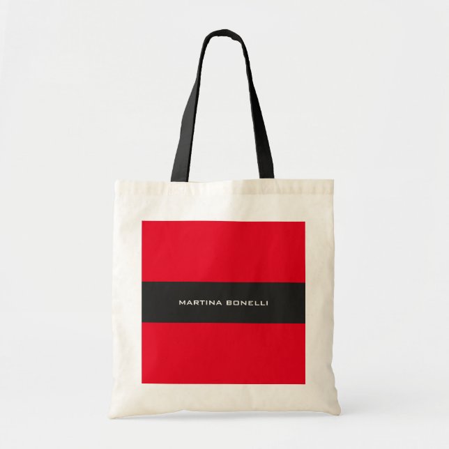 Tote Bag Gris rouge clair (Devant)