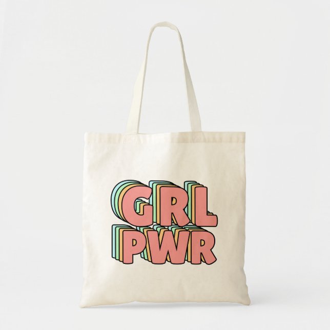 Tote Bag GRL PWR Pastel (Devant)