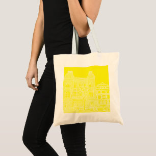 Tote Bag Grodno Belarus Architecture City View Sketch