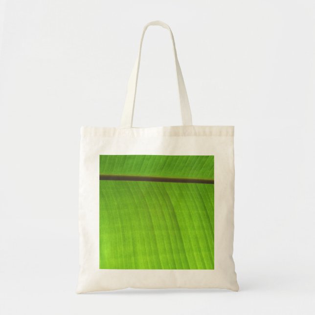 Tote Bag Gros plan de la feuille de banane (Devant)