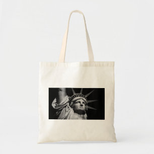 Tote Bag Gros plan Statue blanche noire de la Liberté New Y