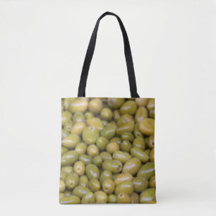 Tote Bag Gros plan sur des olives vertes
