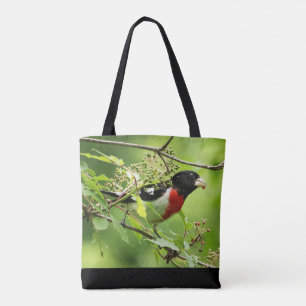 Tote Bag Grosbeak Fourre-tout à poitrine Rose masculine