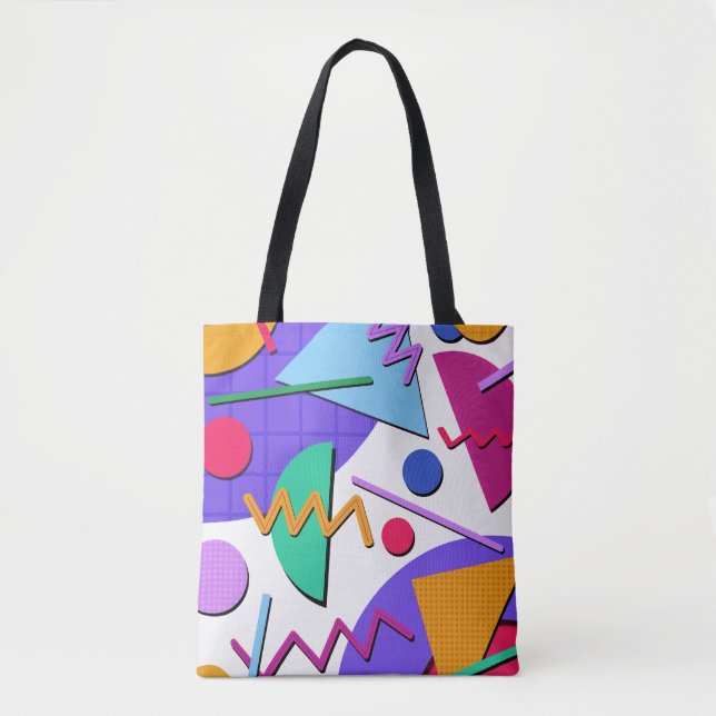 Tote Bag Groupe #9-3 de Memphis (Devant)
