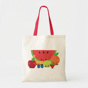 Tote Bag Groupe de fruits de Kawaii