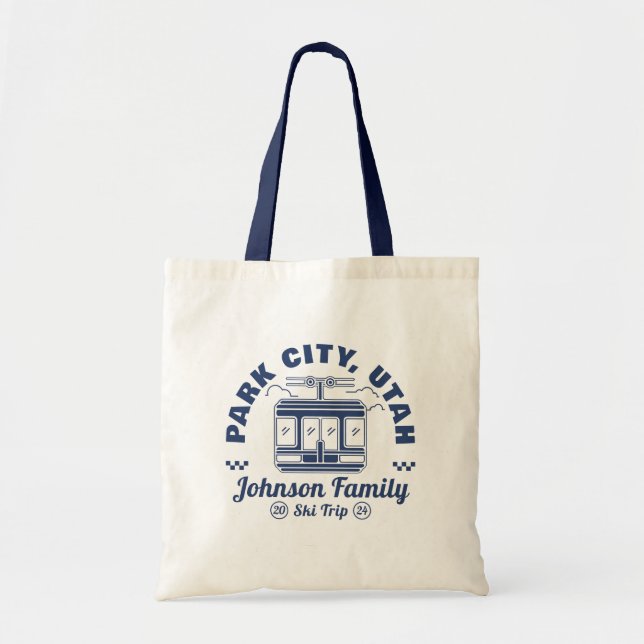 Tote Bag Groupe de jumelage de voyage de ski personnalisé (Devant)
