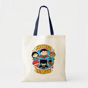 Tote Bag Groupe de la Ligue de la justice de Chibi