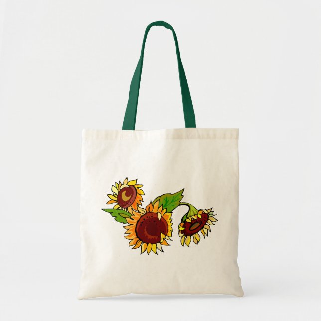 Tote Bag Groupe de tournesol (Devant)