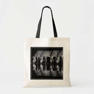 Tote Bag Groupe de zèbres des plaines boivent ensemble la n