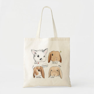 Tote Bag Groupe Fourre-tout de lapin