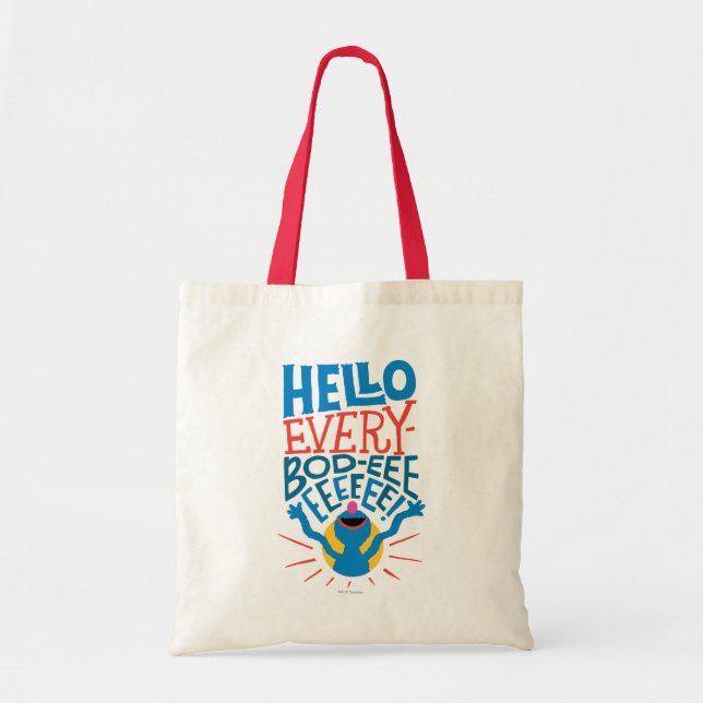 Tote Bag Grover Hello (Devant)