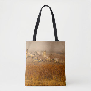 Tote Bag Grues sur un champ d'or