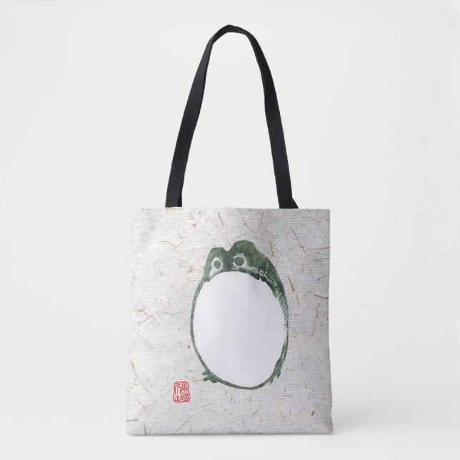 Tote Bag Grumpy Grenouille japonaise crapaud 19ème siècle (Devant)