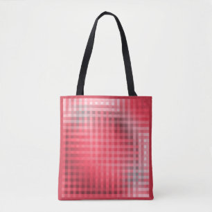Tote Bag Grunge rouge et gris