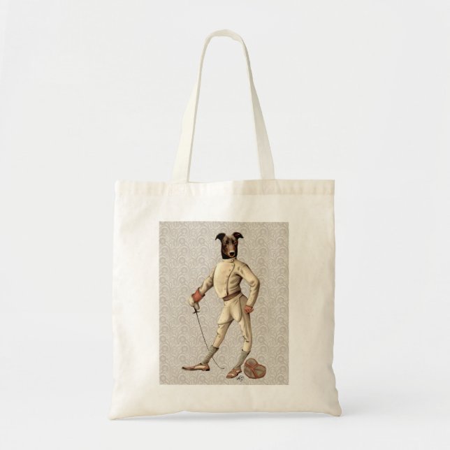Tote Bag Gryhound Fencer en crème Full 2 (Devant)