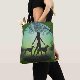 Tote Bag Gryhound Walks