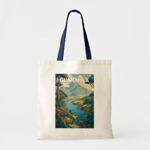 Tote Bag Guatemala Illustration Voyage Art Vintage