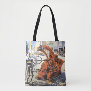 Tote Bag Guerres extraterrestres de la ville futuriste de l