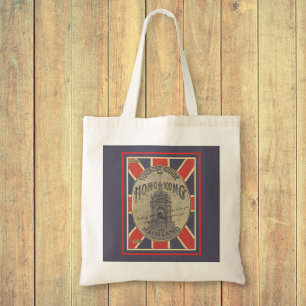 Tote Bag Guide des Voyageurs Rétro à Hong Kong avec Union J