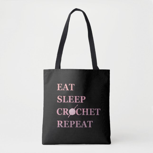 Tote Bag Guillemet au crochet amusant (Devant)
