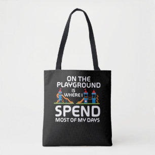 Tote Bag Guillemets amusants sur les terrains de jeu - parc