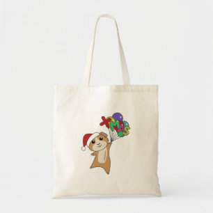Tote Bag Guinée Pig Christmas Winter Animals Adult Cloth Fa