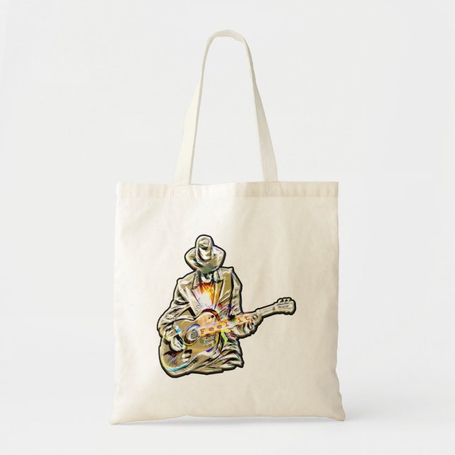 Tote Bag Guitar Blues Mann - Sentez-le (Devant)
