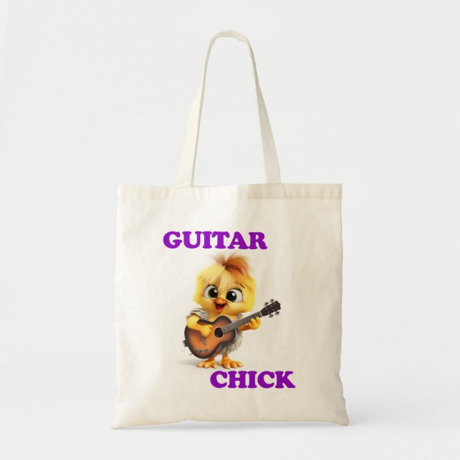 Tote Bag Guitar Chick (Devant)