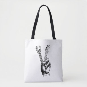 Tote Bag Guitar Lover Say Hi Guitar