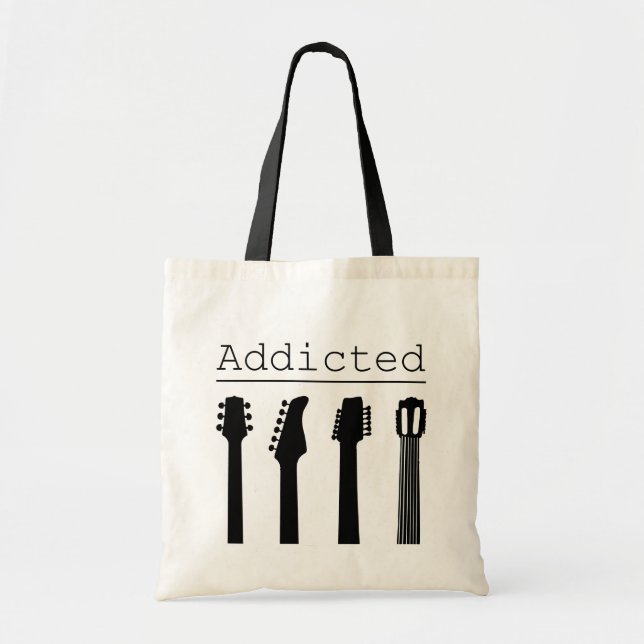 Tote Bag Guitare accro (Devant)