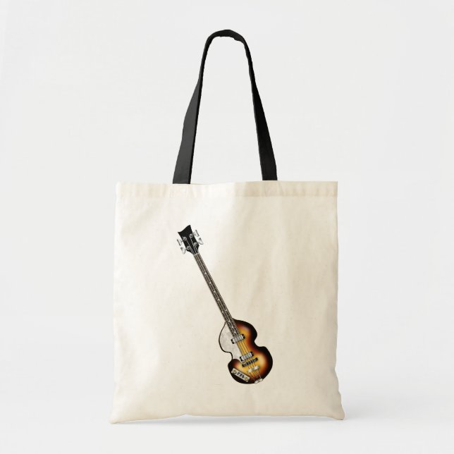 Tote Bag Guitare basse de violon (Devant)