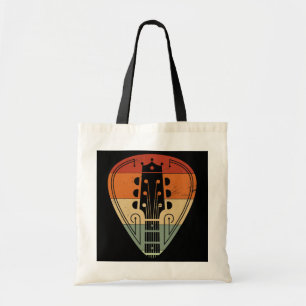 Tote Bag Guitare Player Retro musique Onglet de guitare Vin