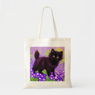 Tote Bag Gustav Klimt Black Kitten