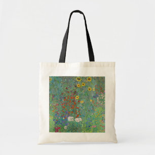 Tote Bag Gustav Klimt - Jardin de campagne avec tournesols