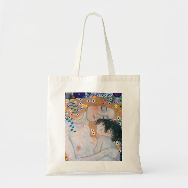 Tote Bag Gustav Klimt - Mère et Enfant (Devant)