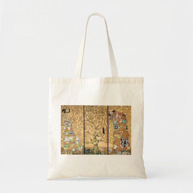 Tote Bag Gustav Klimt - Stoclet Frieze Arbre de vie (Devant)
